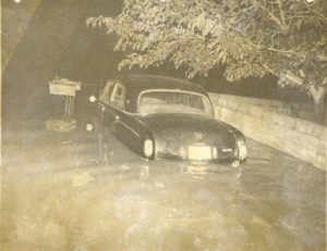 Flooded car 1974
