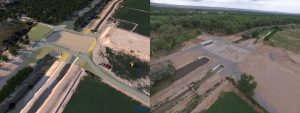 Valle de Oro Outlet Structure before & After photo #2