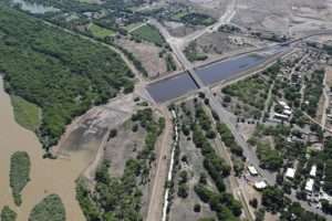 North Diversion Channel aerial photo of outfall 6.3.2016